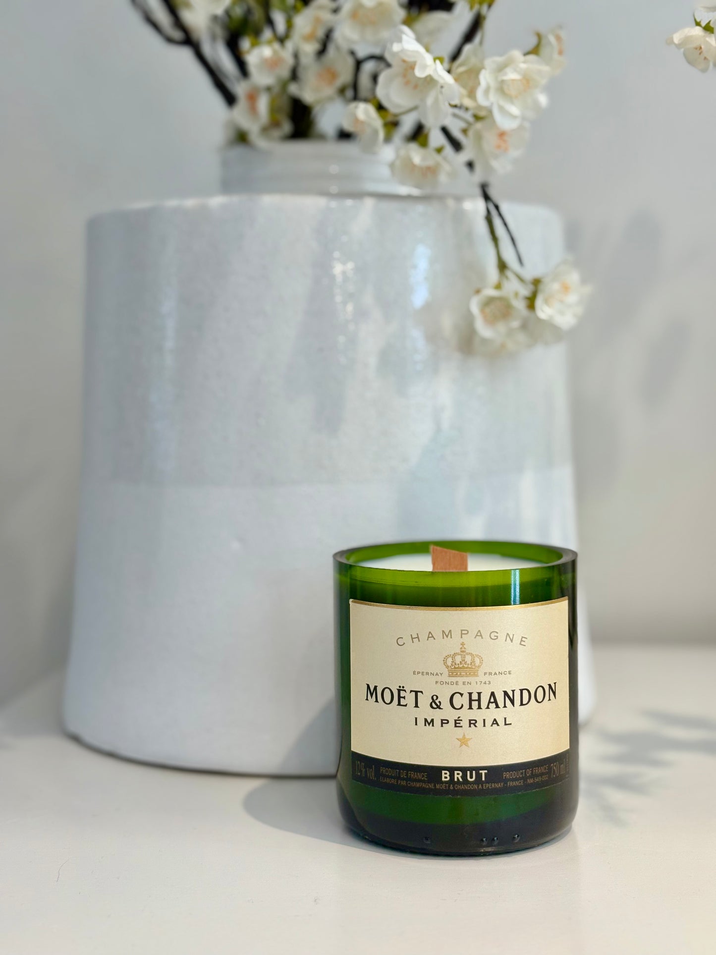 Moet Chandon style candle