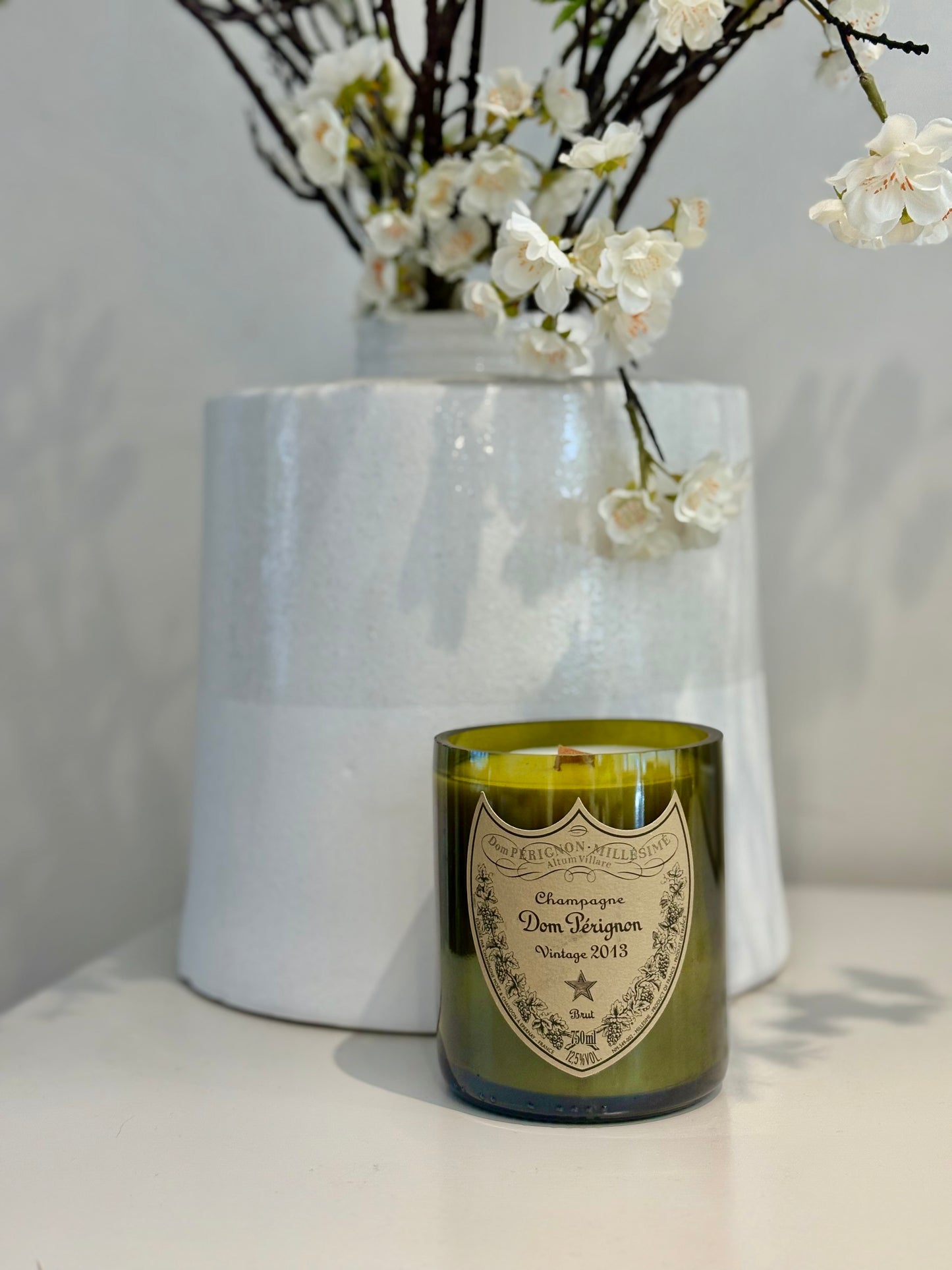 Dom Perignon style candle